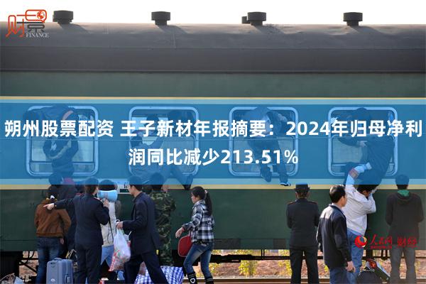 朔州股票配资 王子新材年报摘要：2024年归母净利润同比减少213.51%