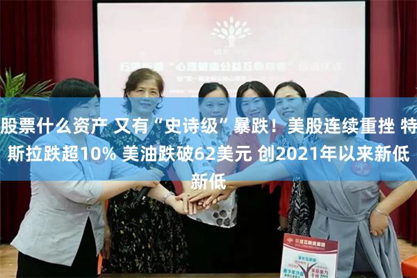 股票什么资产 又有“史诗级”暴跌！美股连续重挫 特斯拉跌超10% 美油跌破62美元 创2021年以来新低