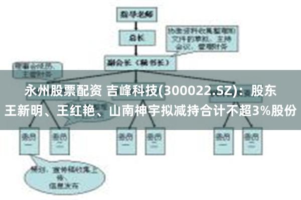 永州股票配资 吉峰科技(300022.SZ)：股东王新明、王红艳、山南神宇拟减持合计不超3%股份