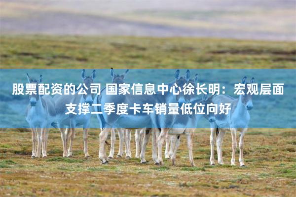 股票配资的公司 国家信息中心徐长明：宏观层面支撑二季度卡车销量低位向好